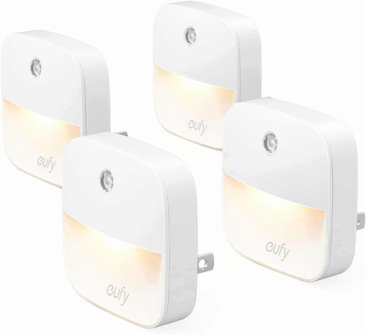 A four pack of Eufy plug-in night lights.