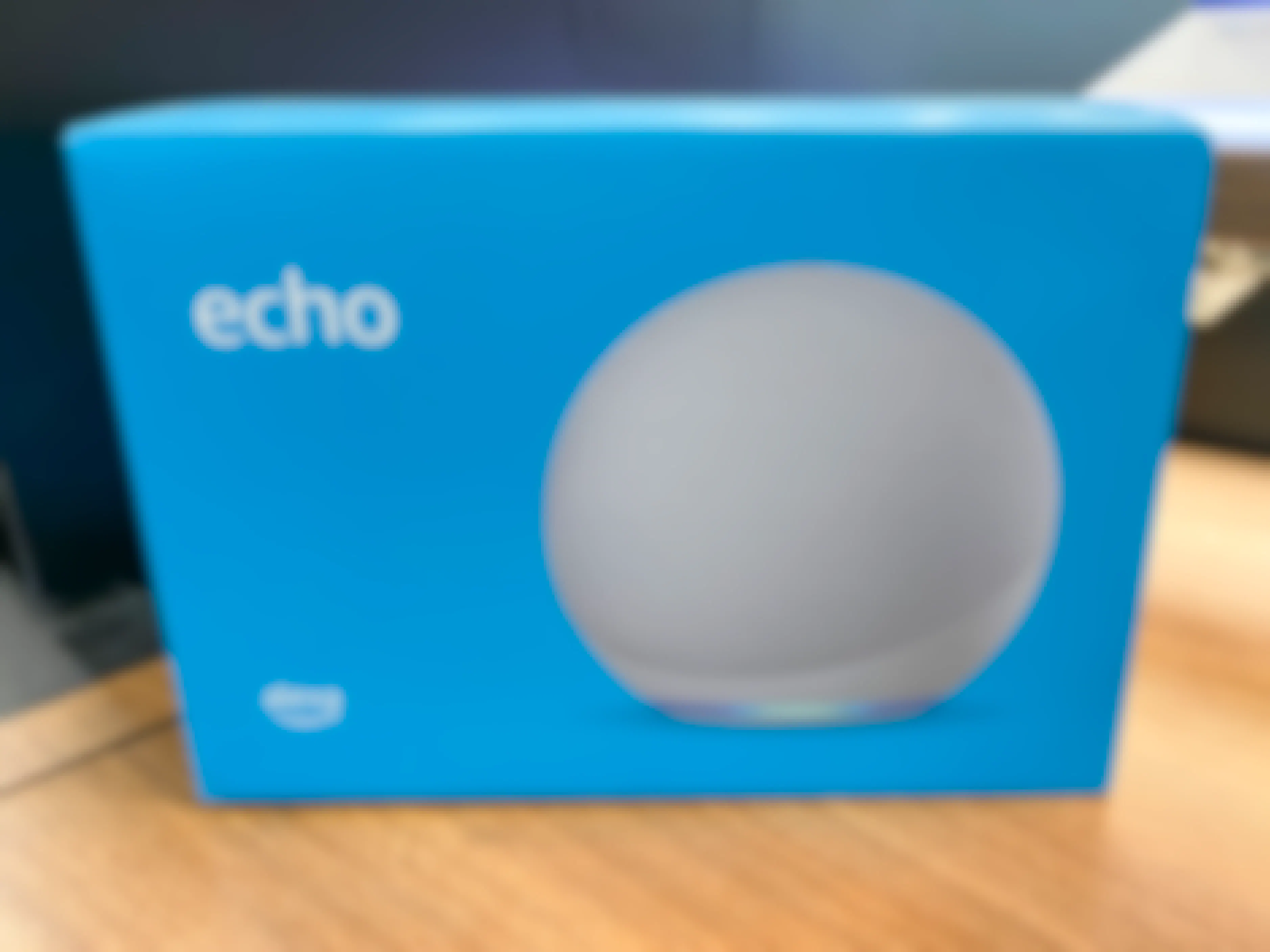 Amazon Echo 4th Gen Premium sound device in its packaging