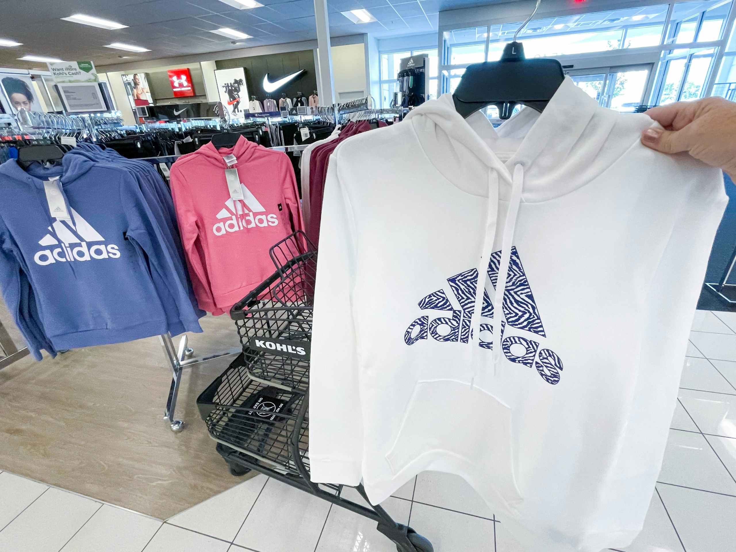 adidas sweatshirt in store