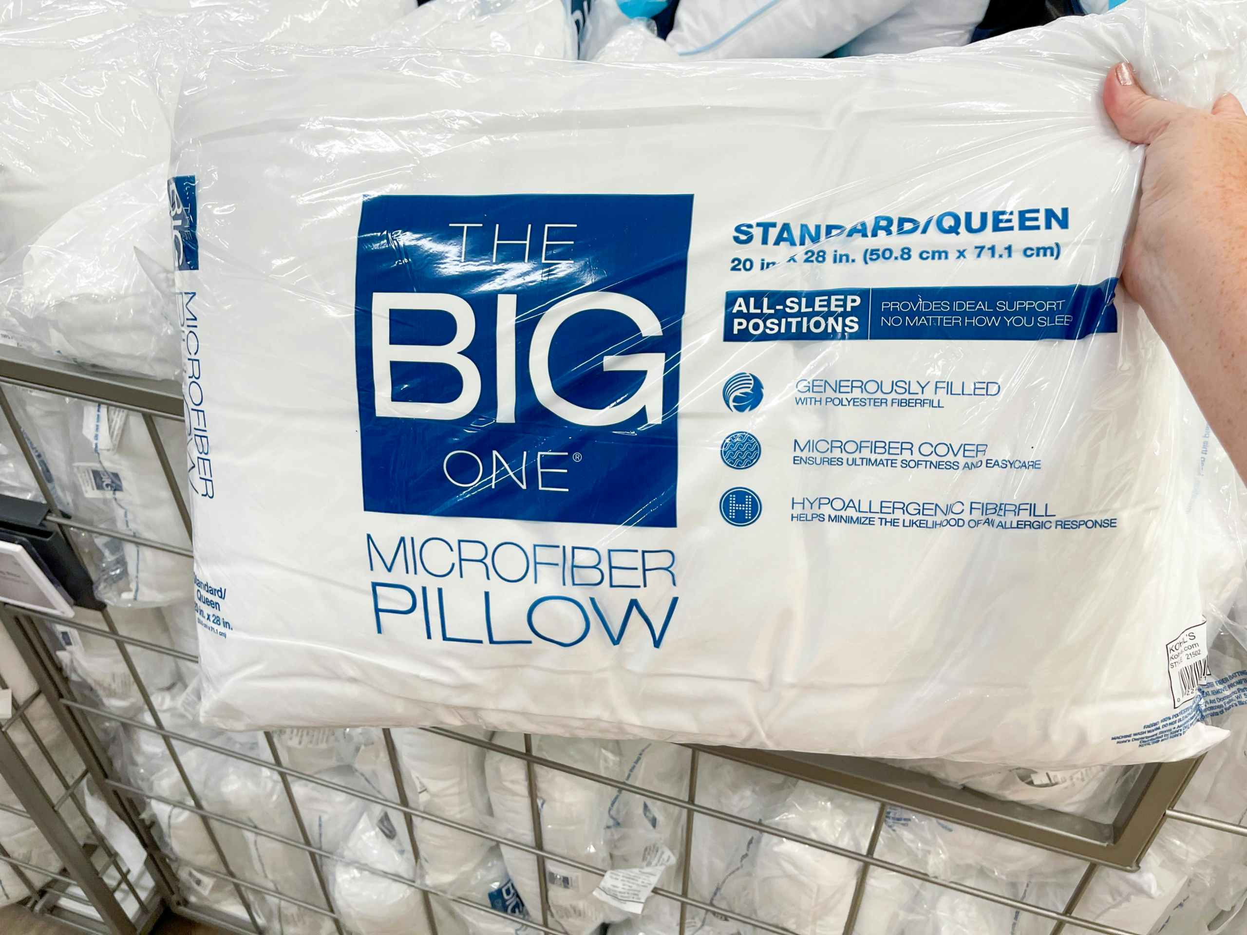 the big one pillow in store