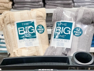 the big one towels in cart