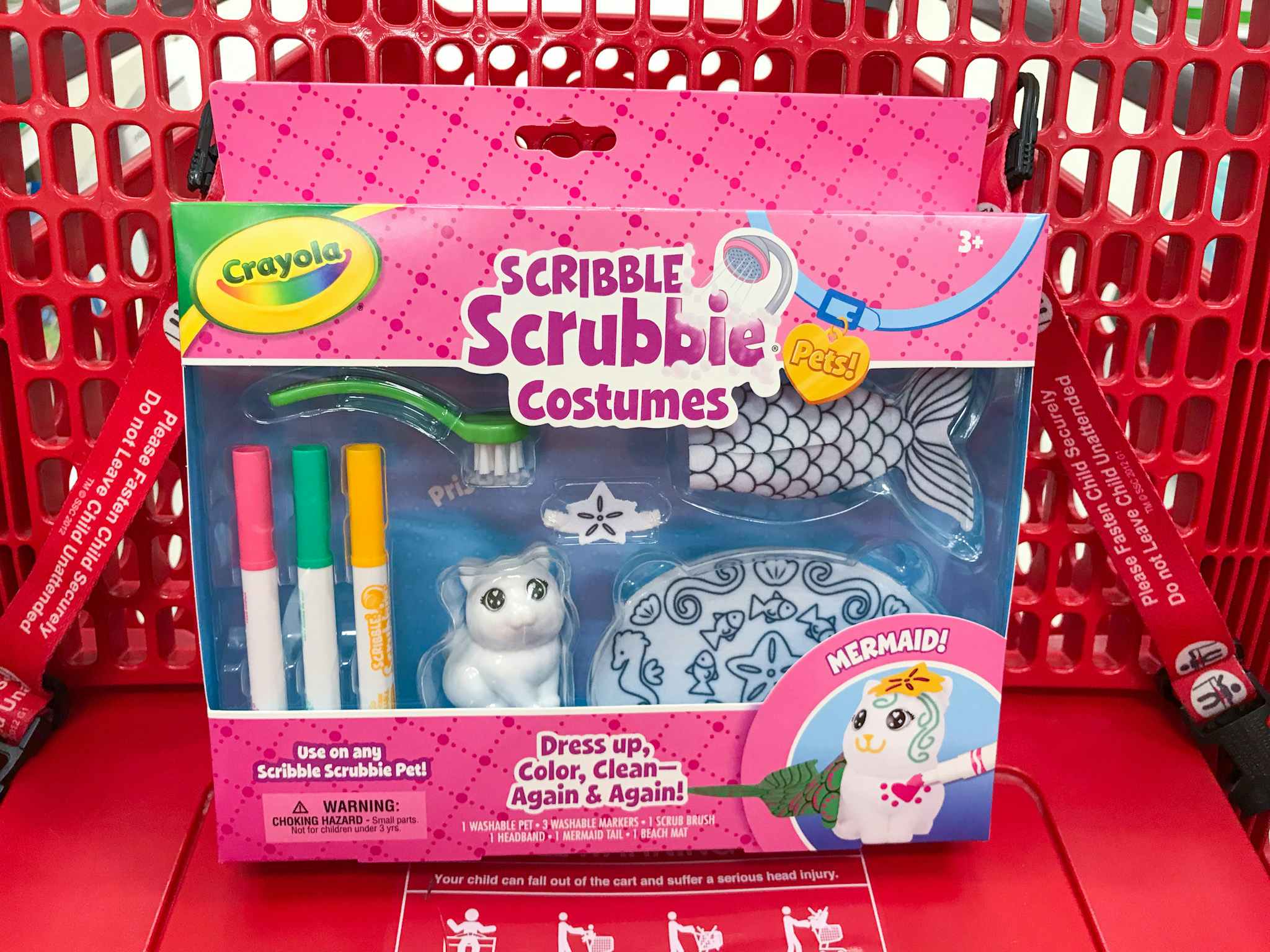 crayola scribble scrubbie costumes in a target cart