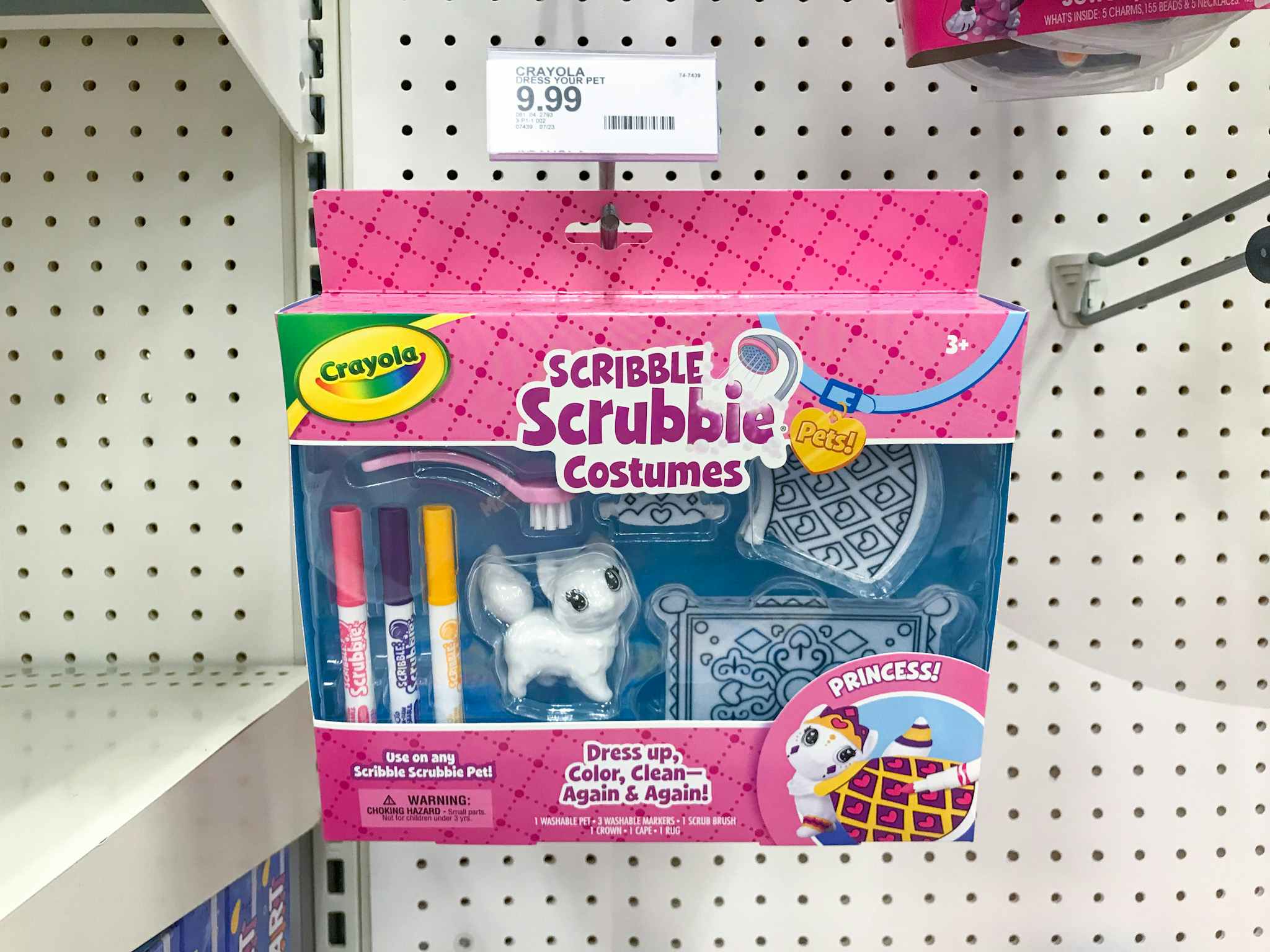 crayola scribble scrubbie costumes on a target shelf