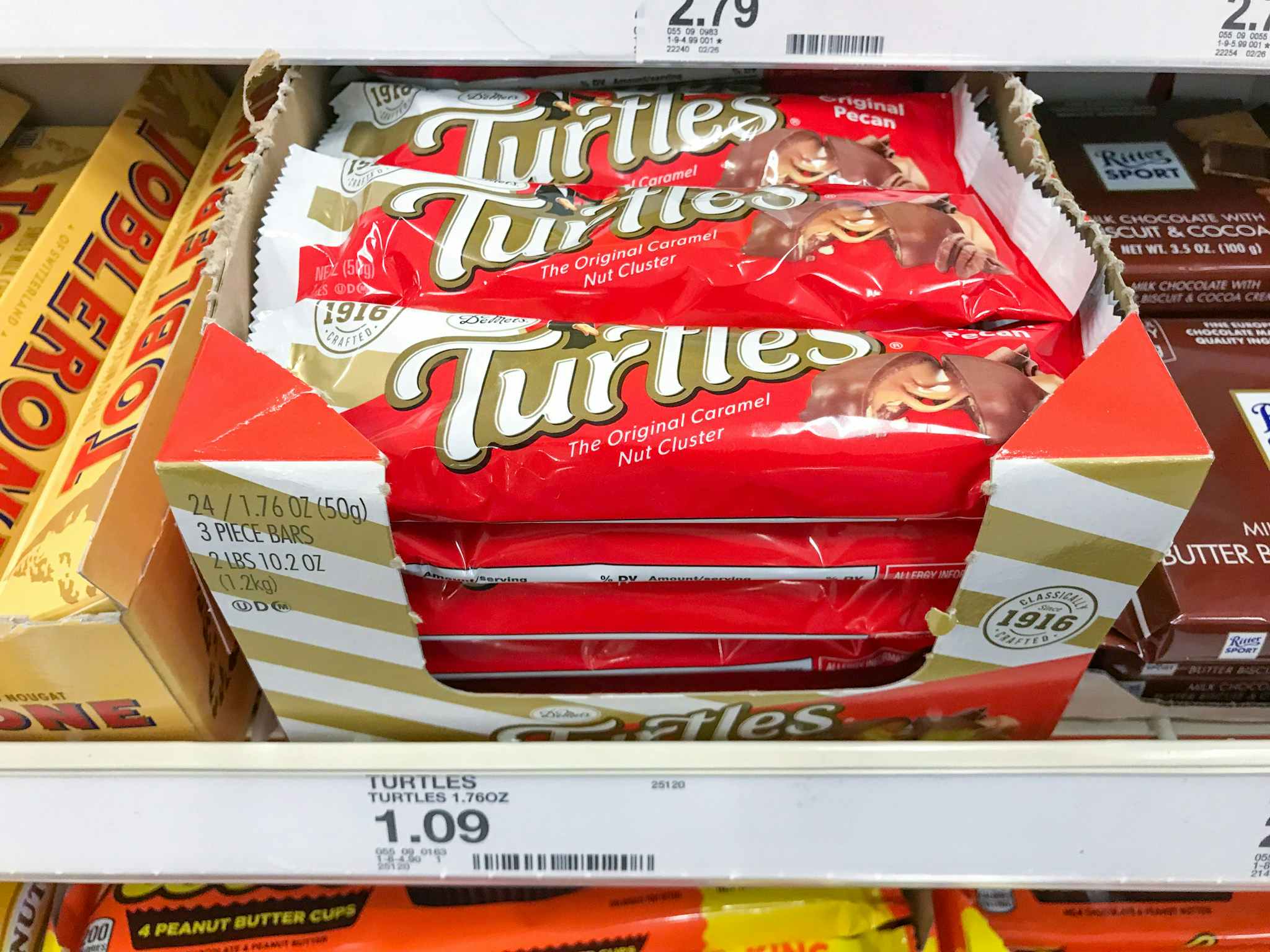 demet's turtles on a target shelf