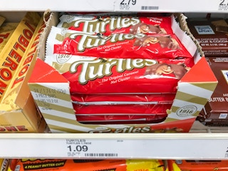 demet's turtles on a target shelf