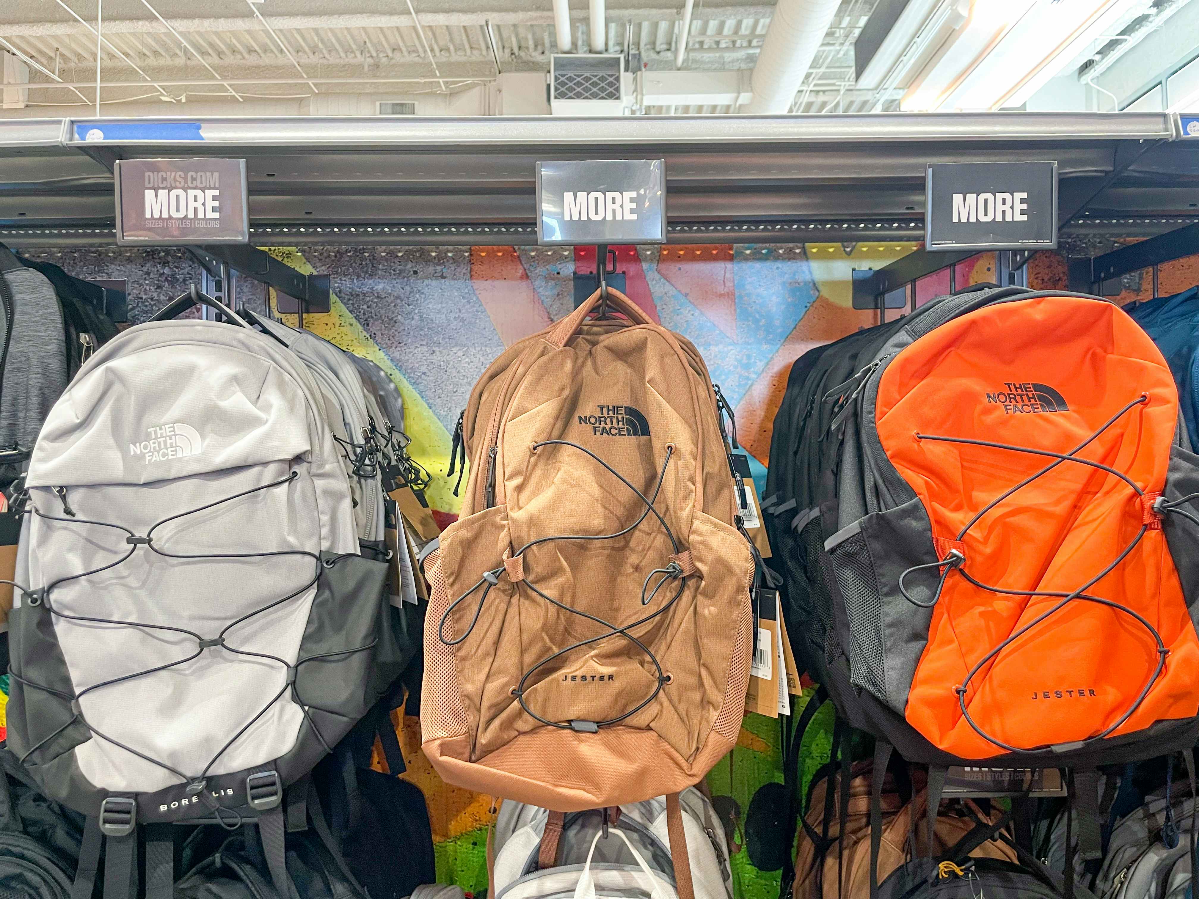 north face backpacks at dicks sporting goods