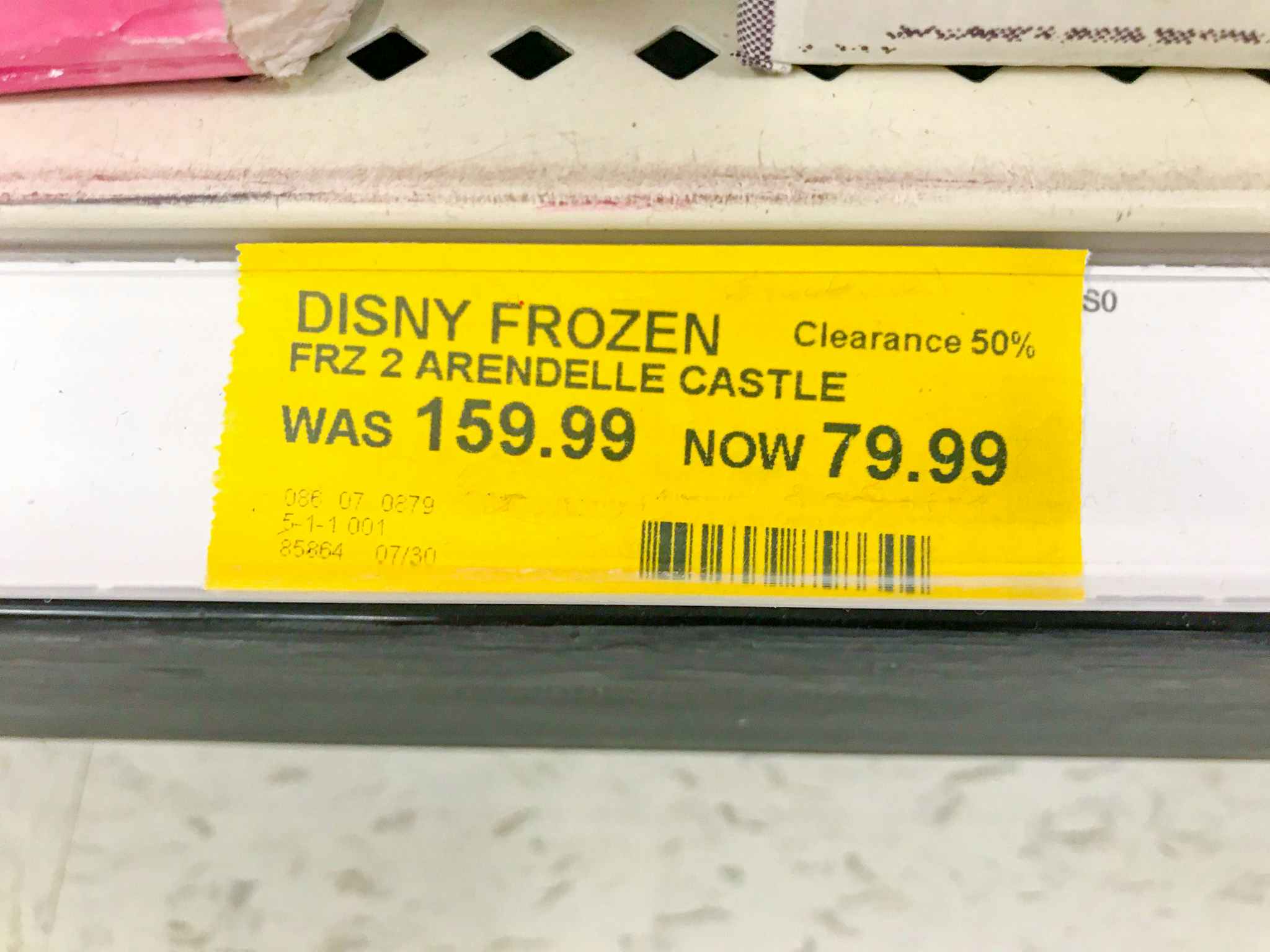 disney frozen ll castle target clearance tag
