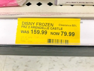 disney frozen ll castle target clearance tag