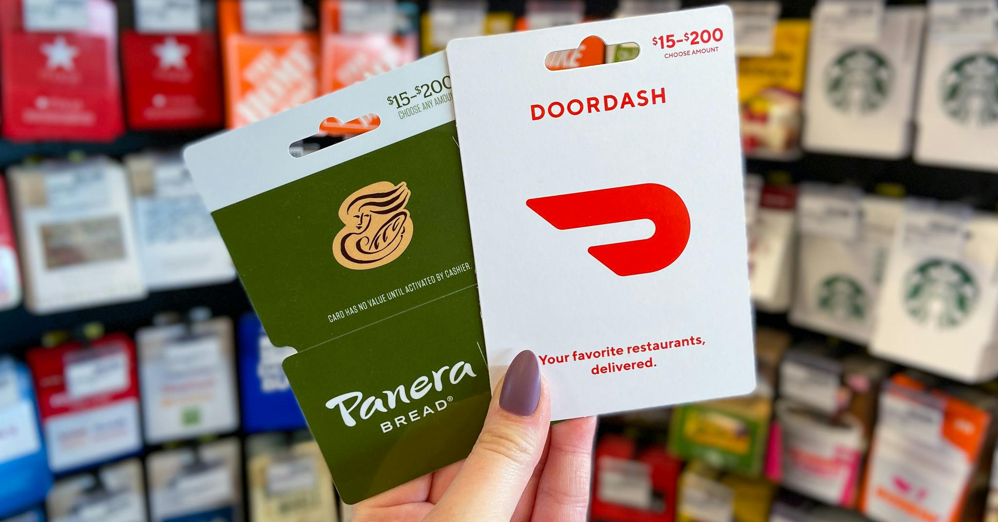 Panera Bread, DoorDash, & More 10 Off Gift Cards at CVS
