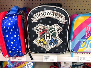 harry potter lunch tote on a target shelf