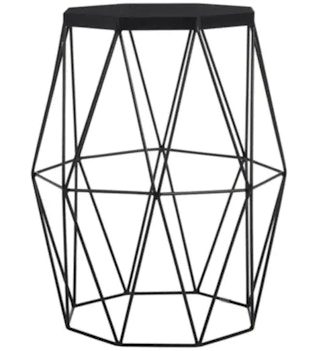 stock photo of stylewell metal geometric table on white background