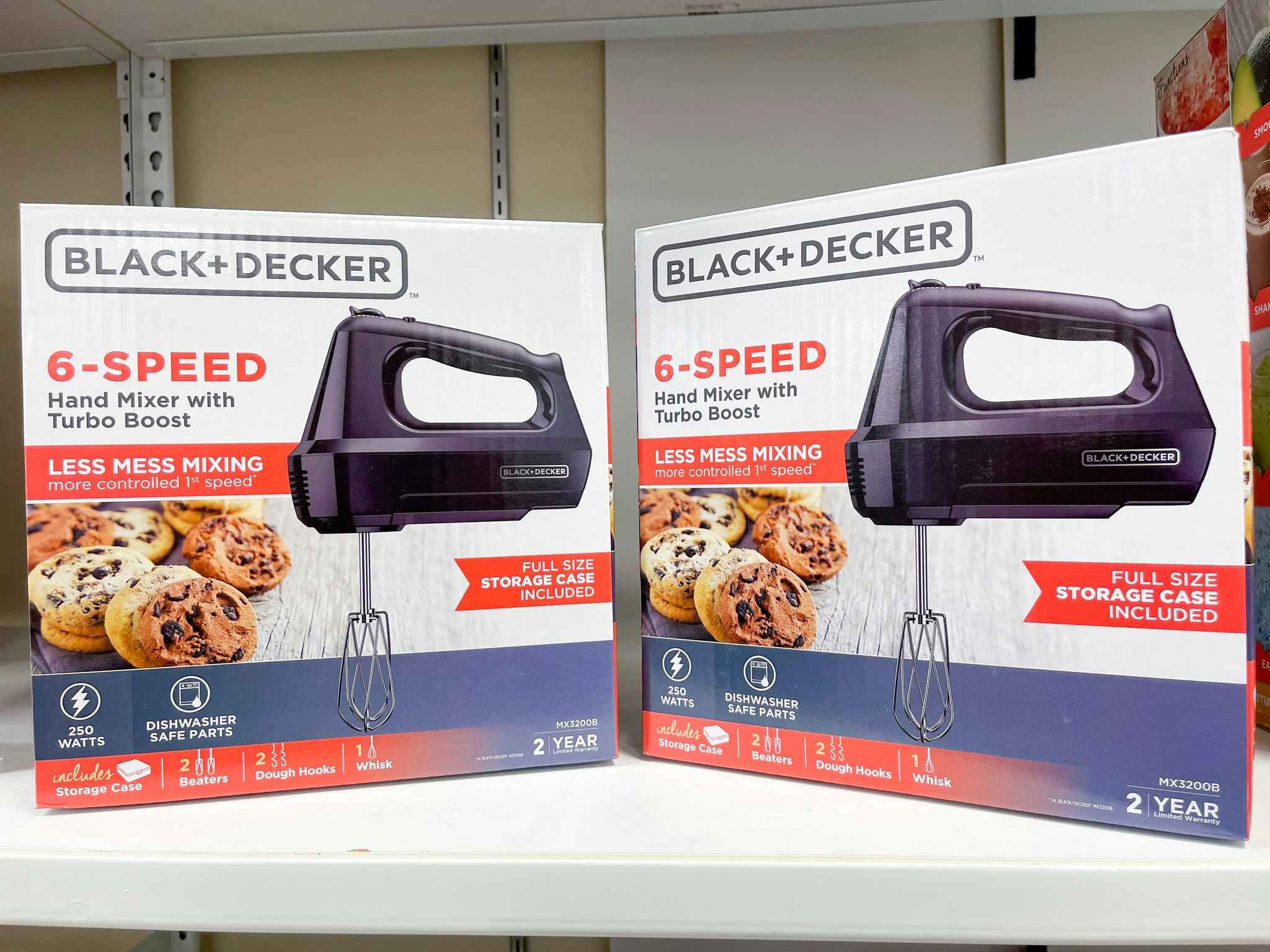 black and decker hand mixers on shelf