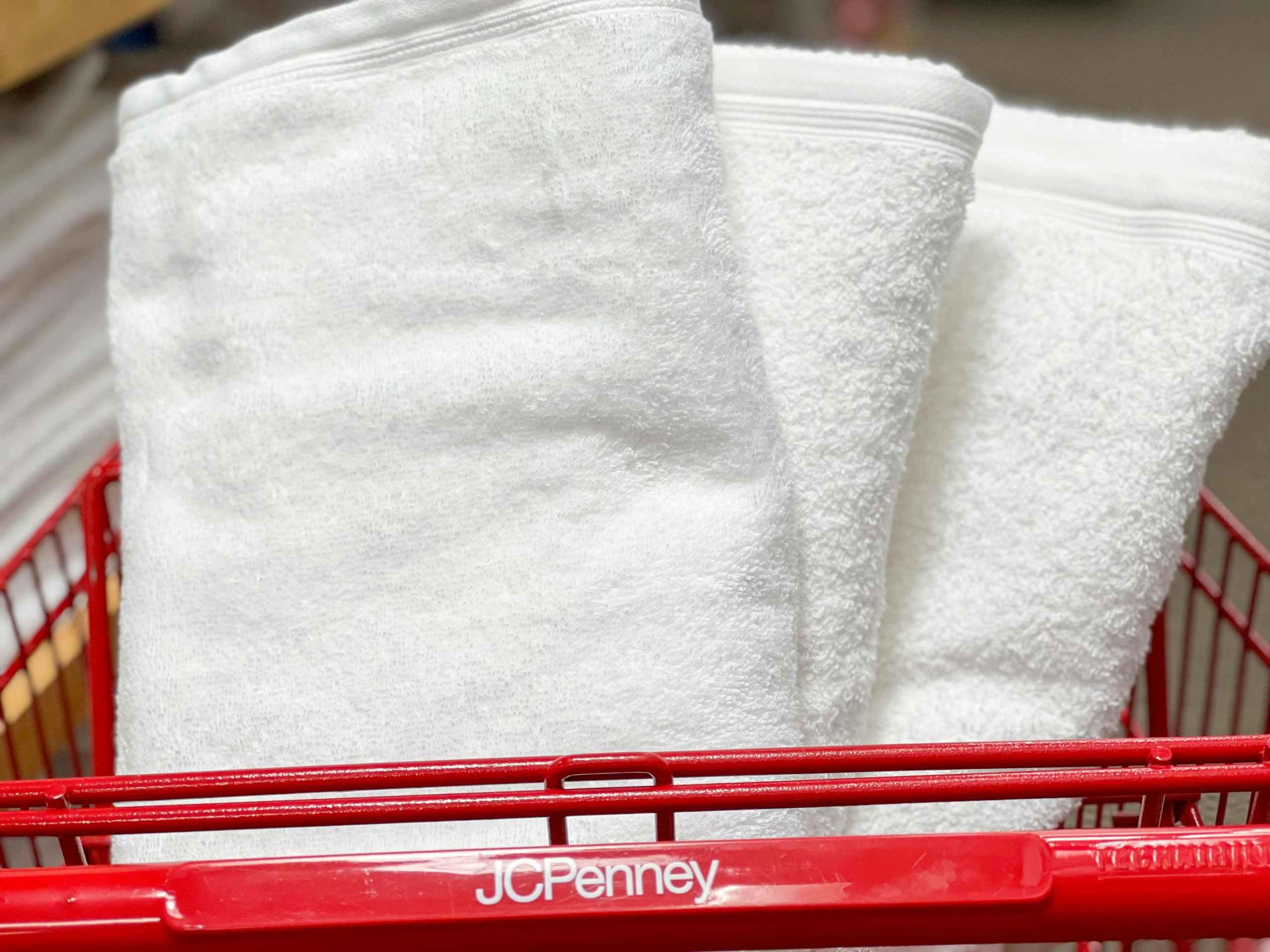 towels in jcpenney cart