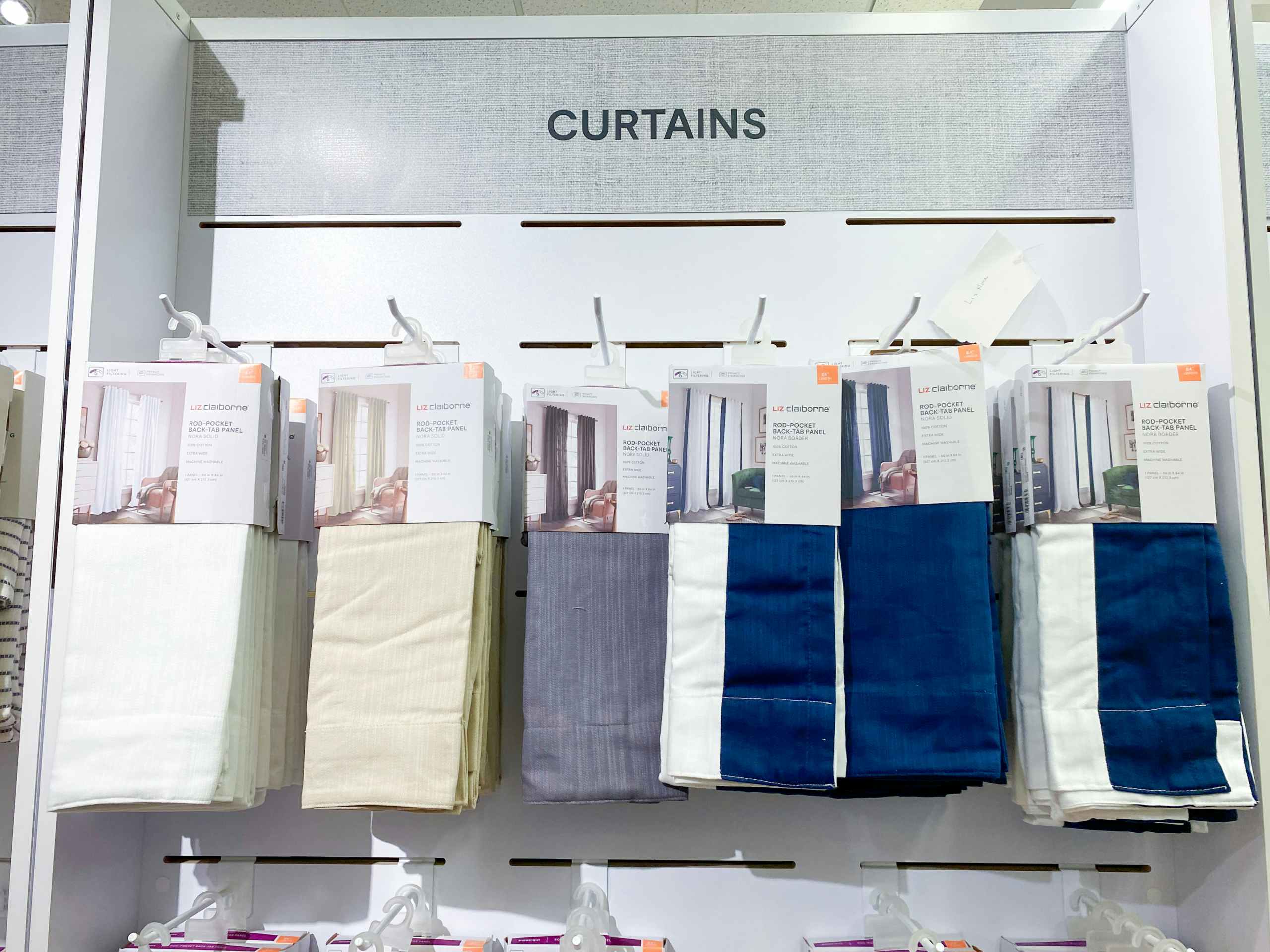 the curtain section in jcpenney