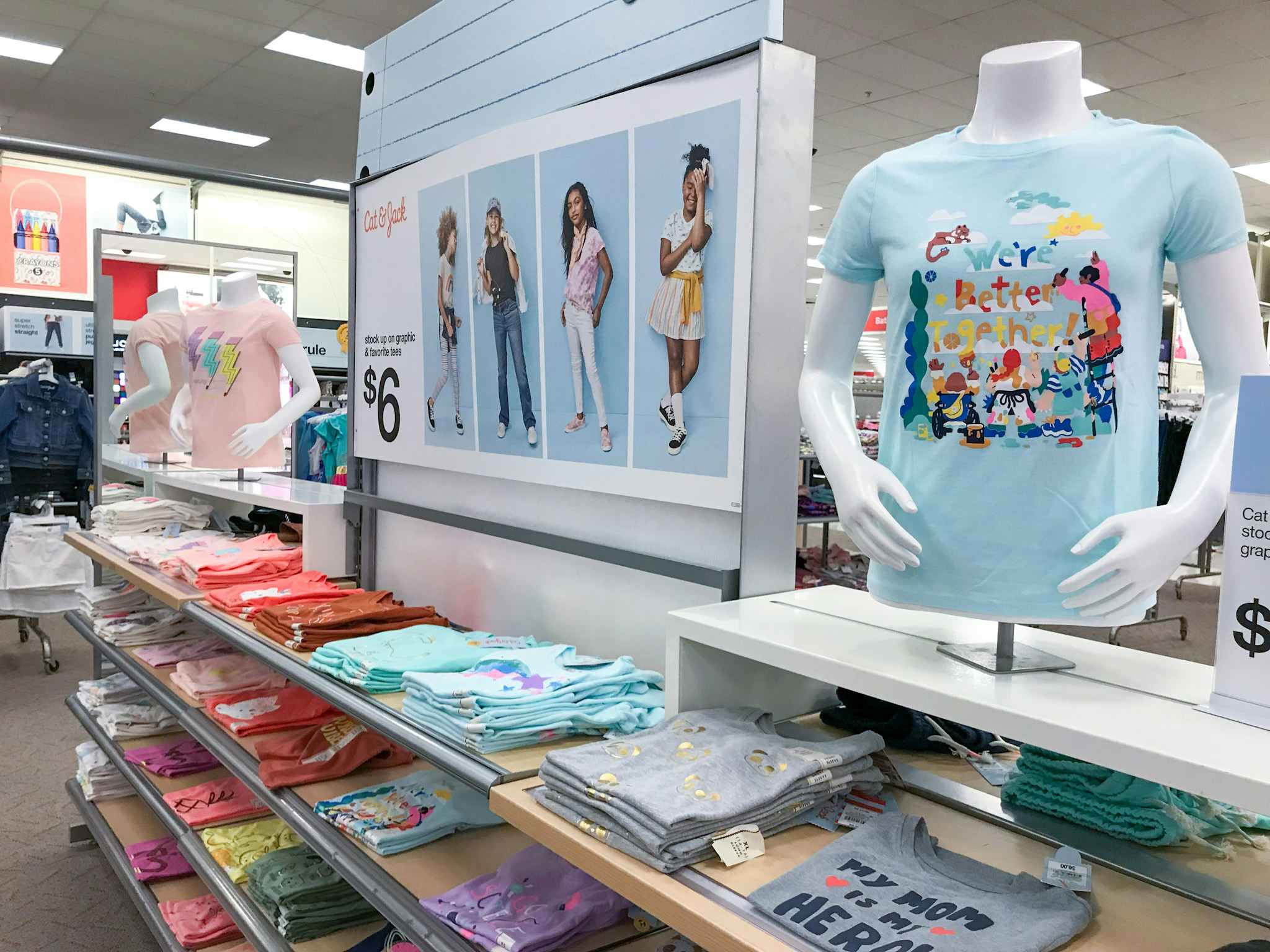 cat & jack girls' graphic tees at Target