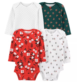 kohls Carter's Holiday Bodysuit 4-Pack stock image 2021