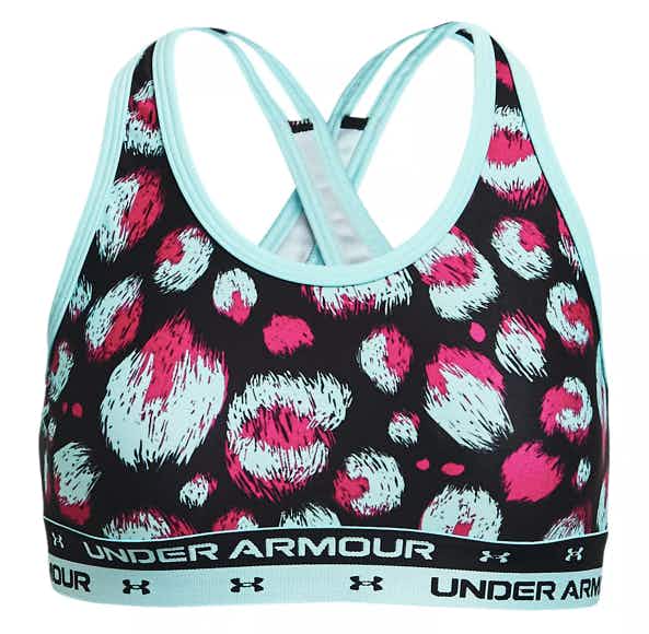 Girls 7-16 Under Armour Crossback Printed Sports Bra
