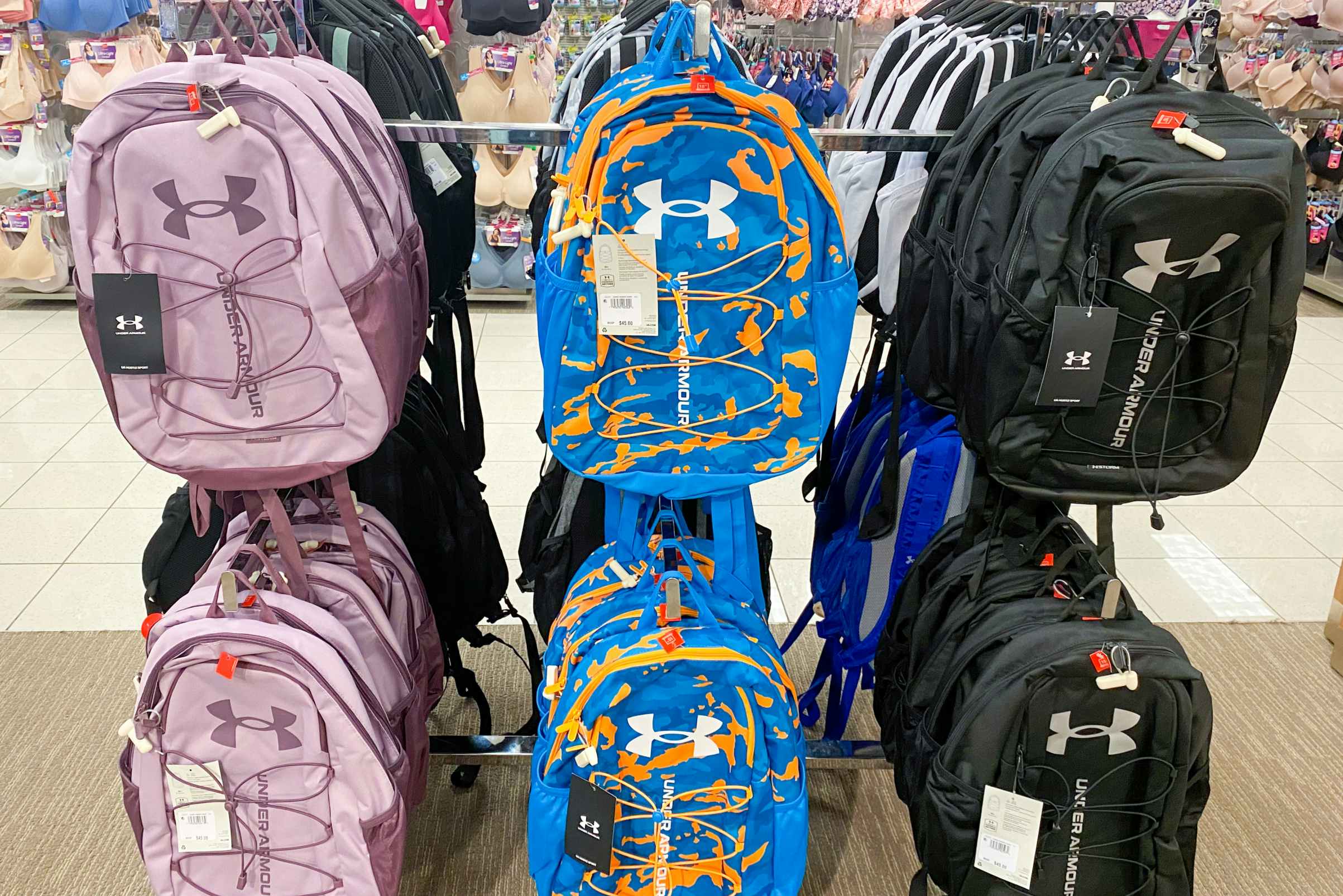 underamour backpack section in kohls