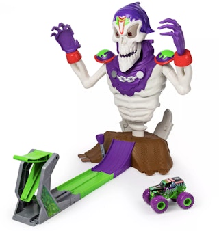 kohls Spinmaster Monster Jam Grim Takedown Playset stock image 2021