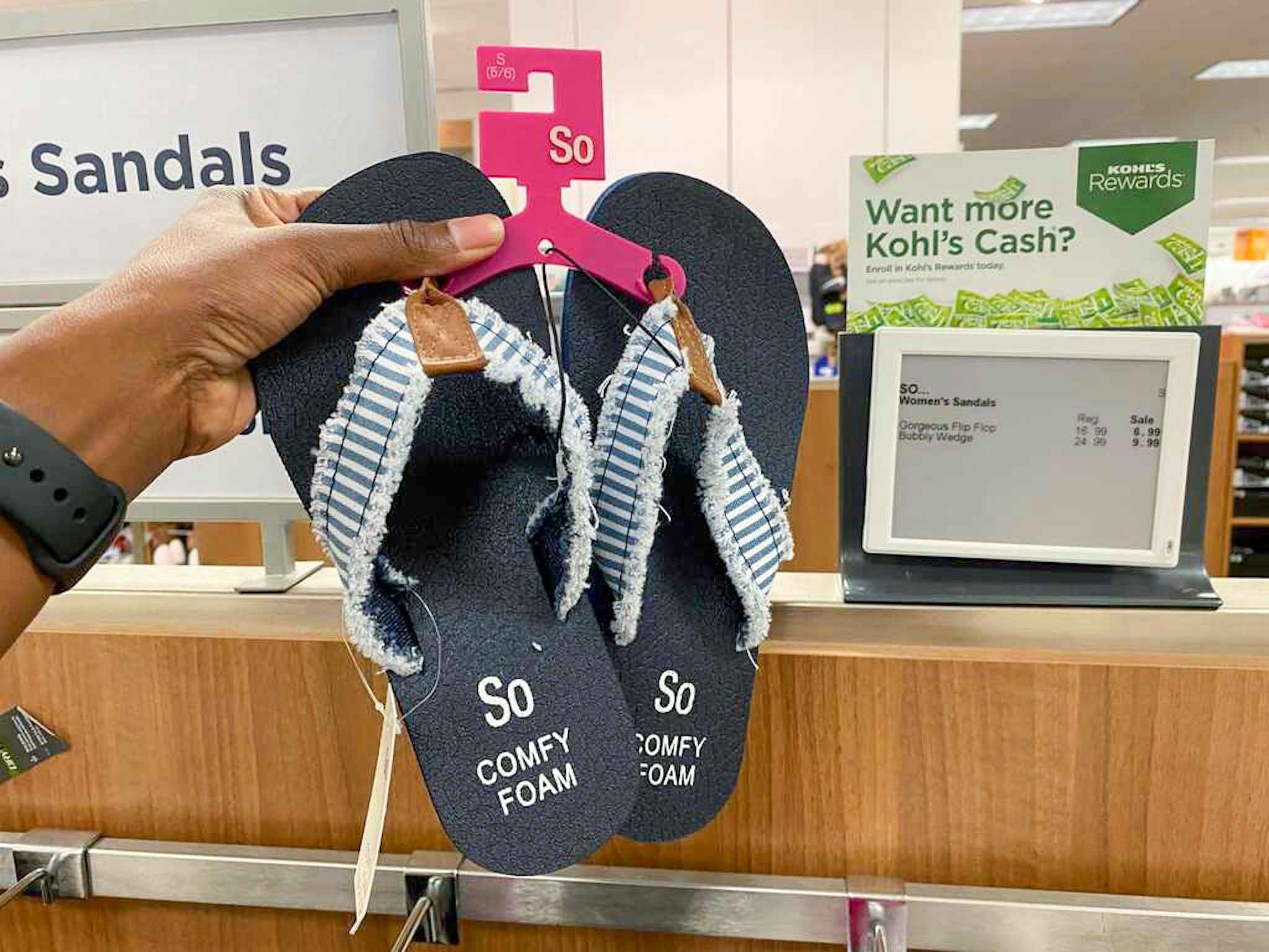 so womens sandals in store image at kohl's