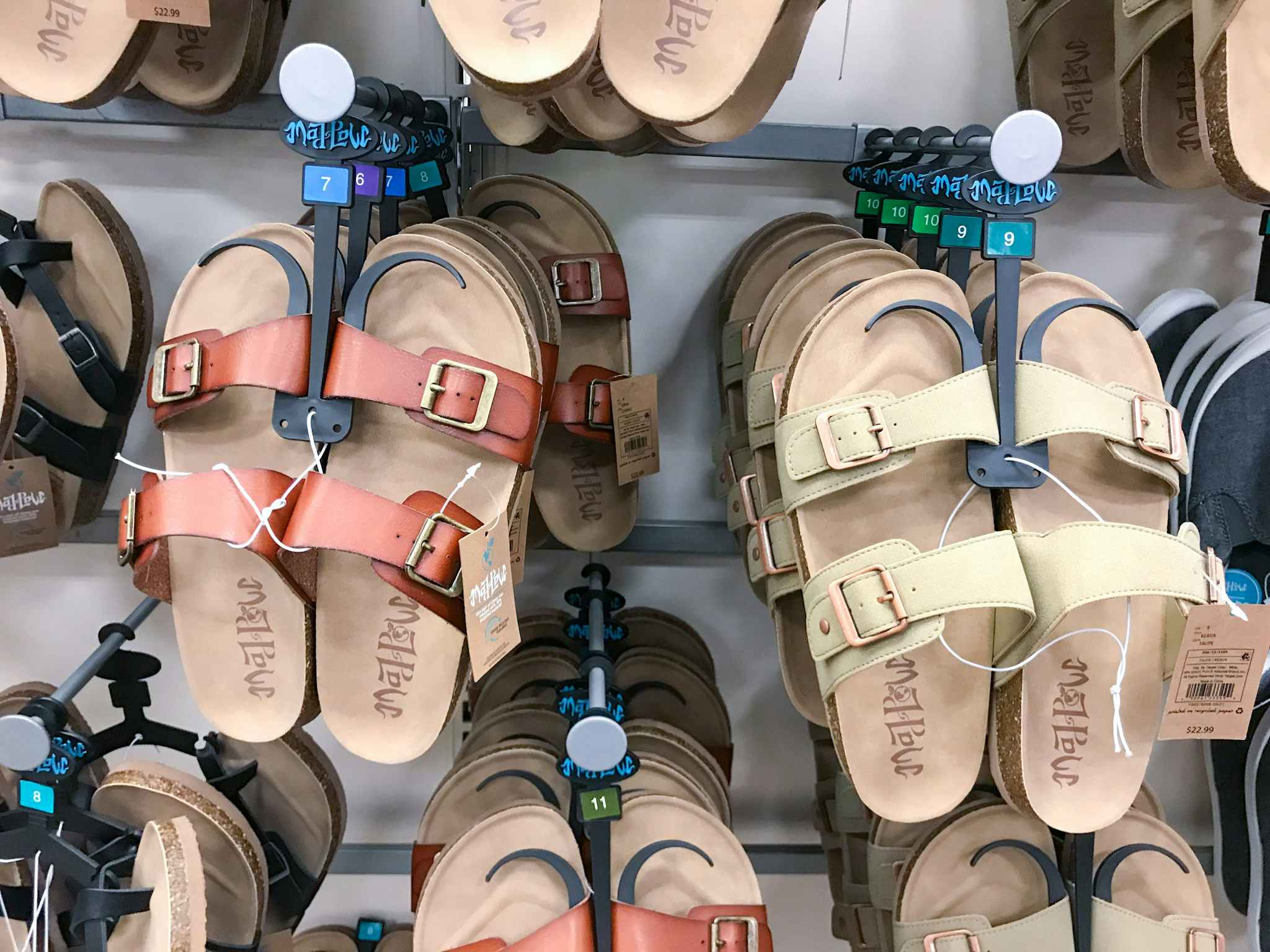 mad love women's footbed sandals at target