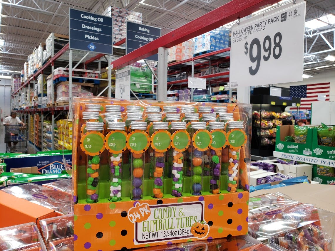 24Pack Halloween Candy & Gumball Tubes, Only 9.98 at Sam's Club The