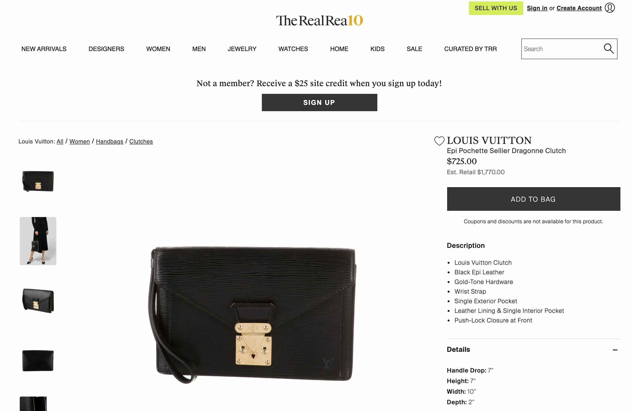 therealreal website