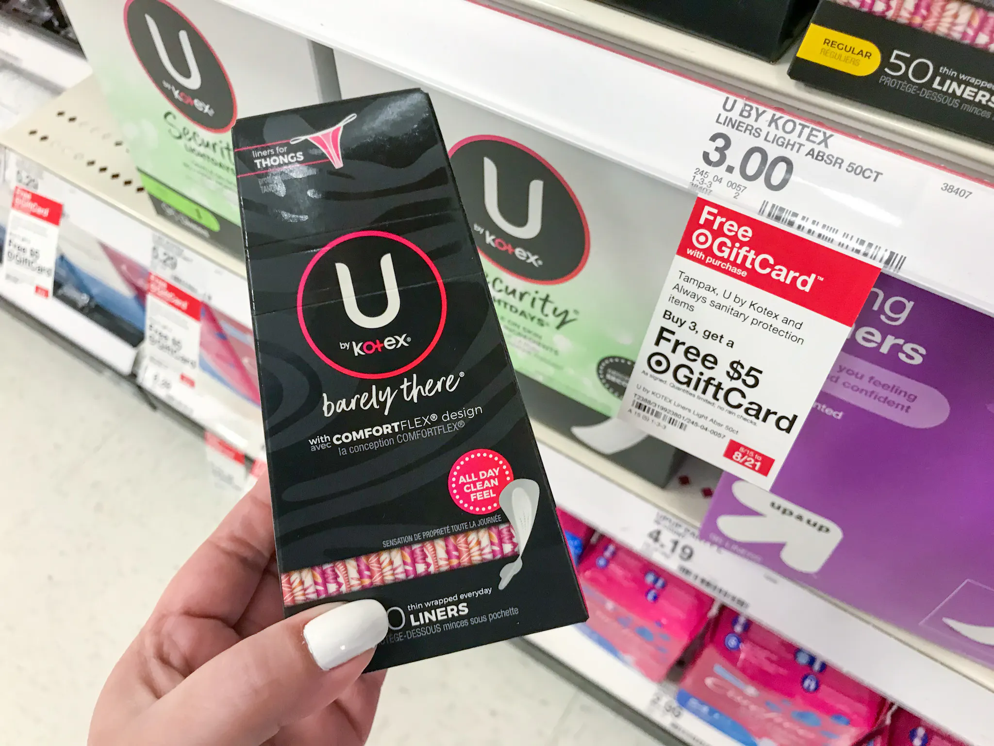 U By Kotex Liners Tampons Moneymaker At Target The Krazy Coupon Lady