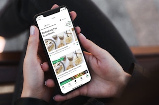 Uber Eats countdown on an iPhone