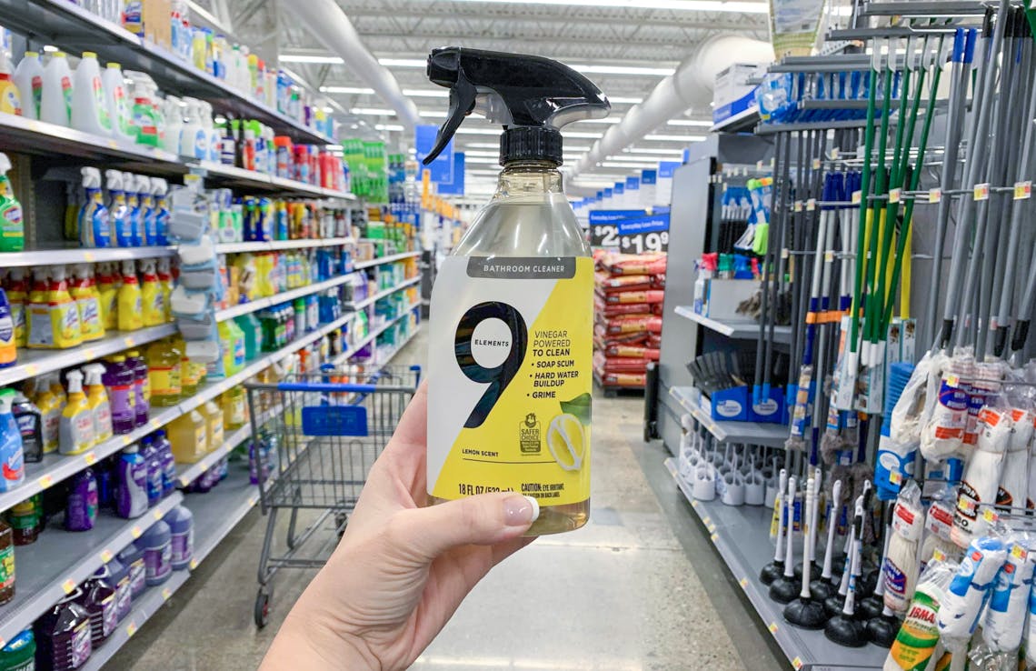 9 Elements Bathroom Cleaner, 0.94 at Walmart The Krazy Coupon Lady