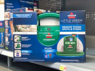 bissell little green cleaner machine on walmart shelf