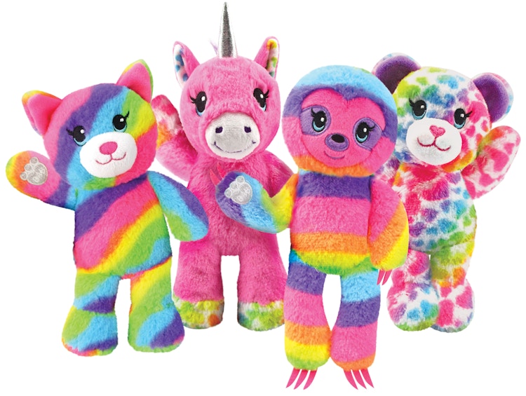 stock photo of build a bear plushes on white background