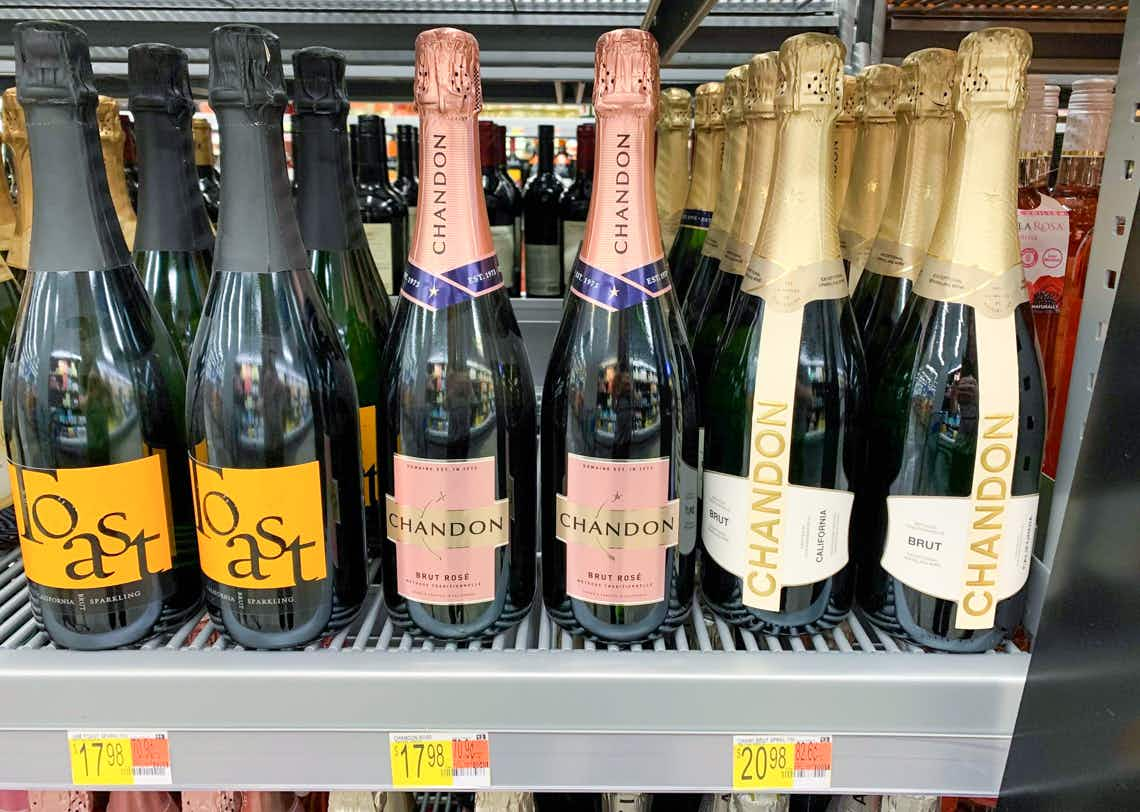 chandon sparkling wine on walmart shelf