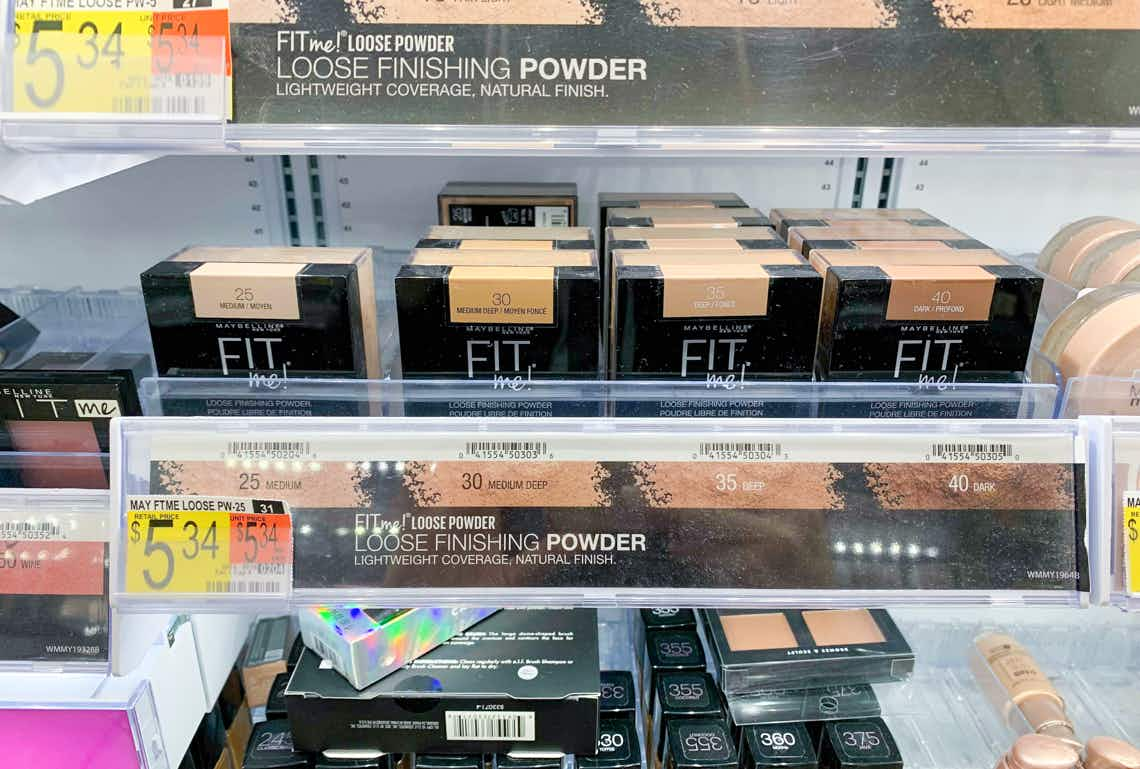 maybelline fit me loose powder on walmart shelves