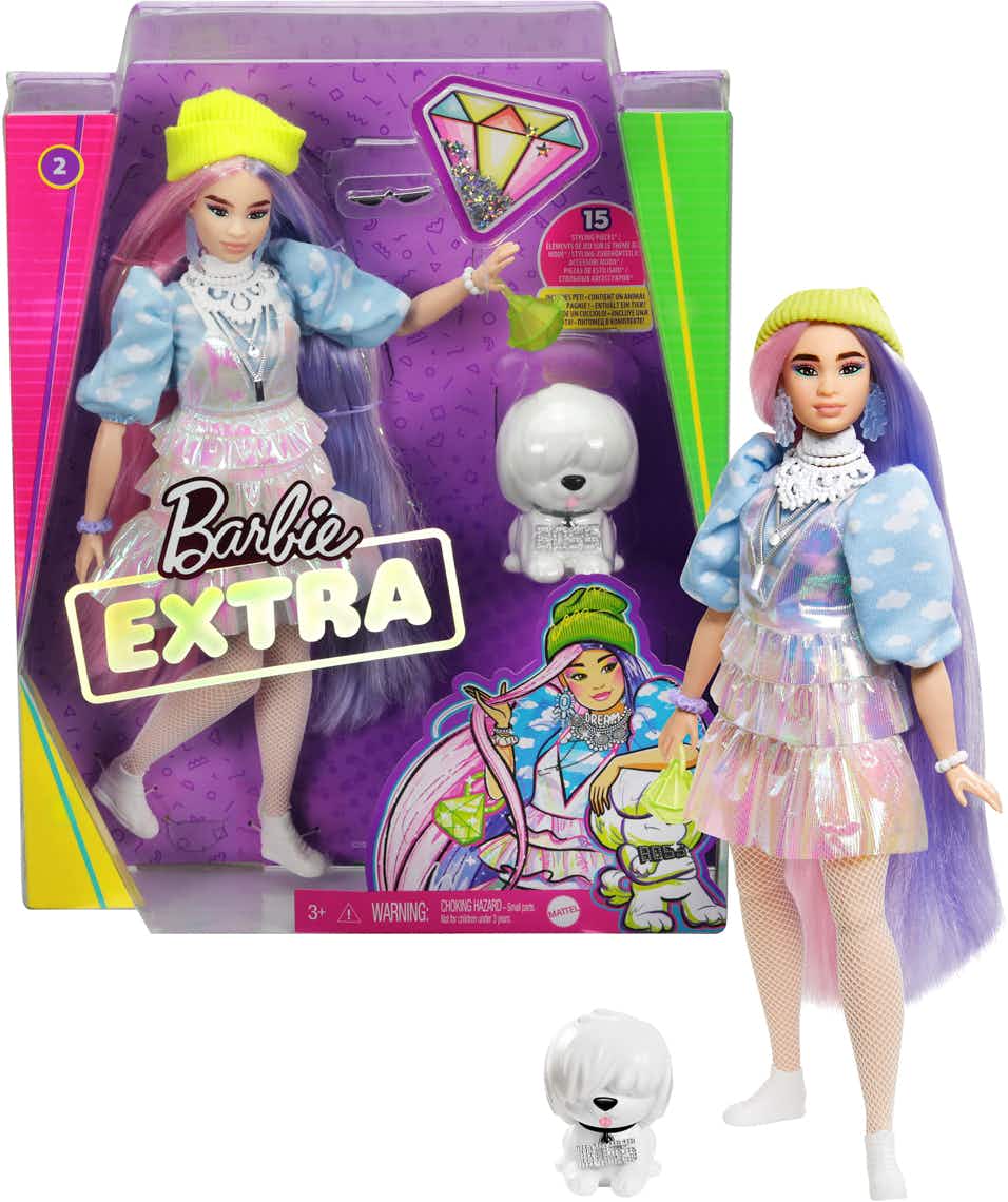 stock photo of barbie extra with puppy