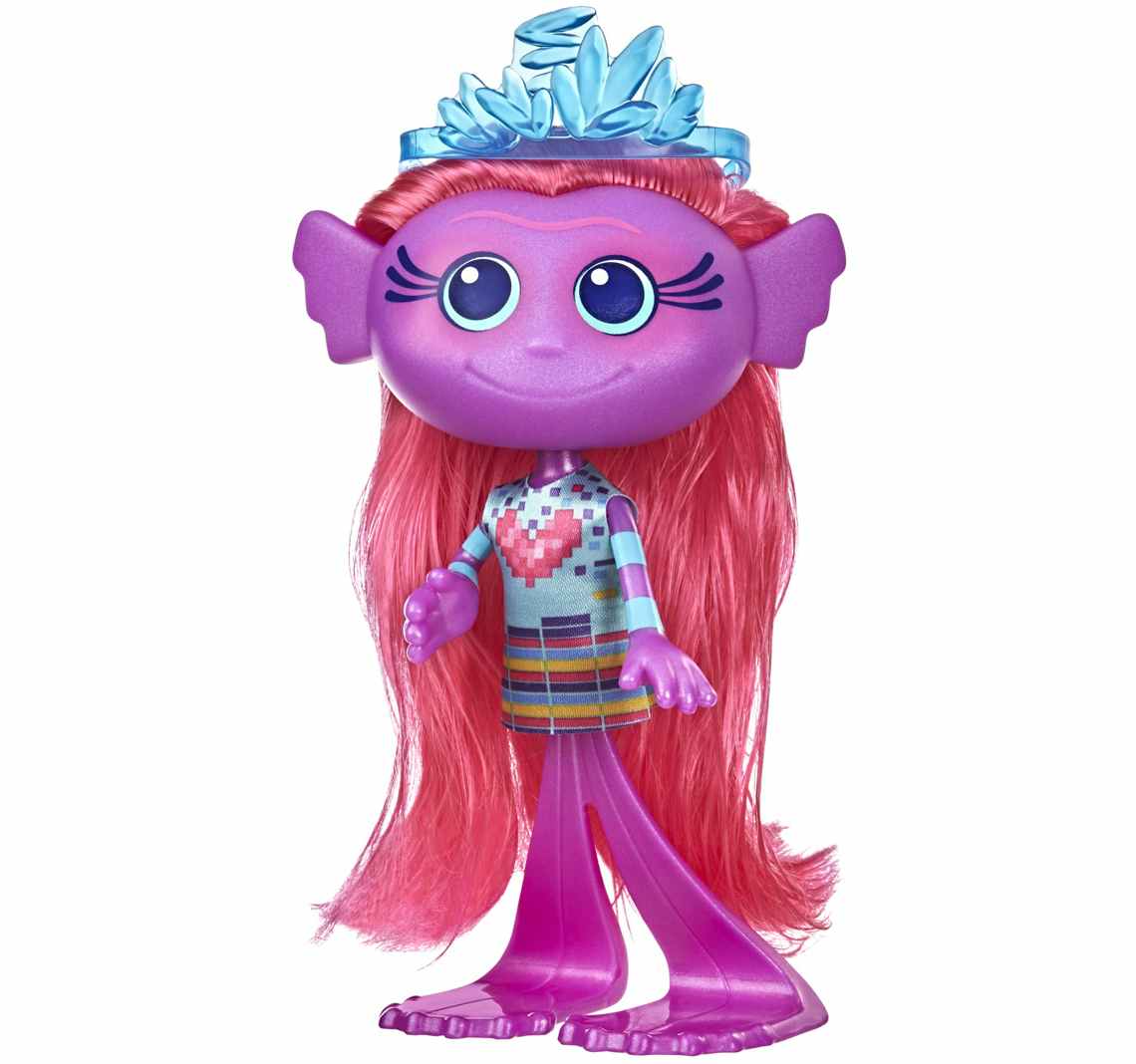 stock photo of trolls mermaid doll on white background