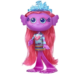 stock photo of trolls mermaid doll on white background