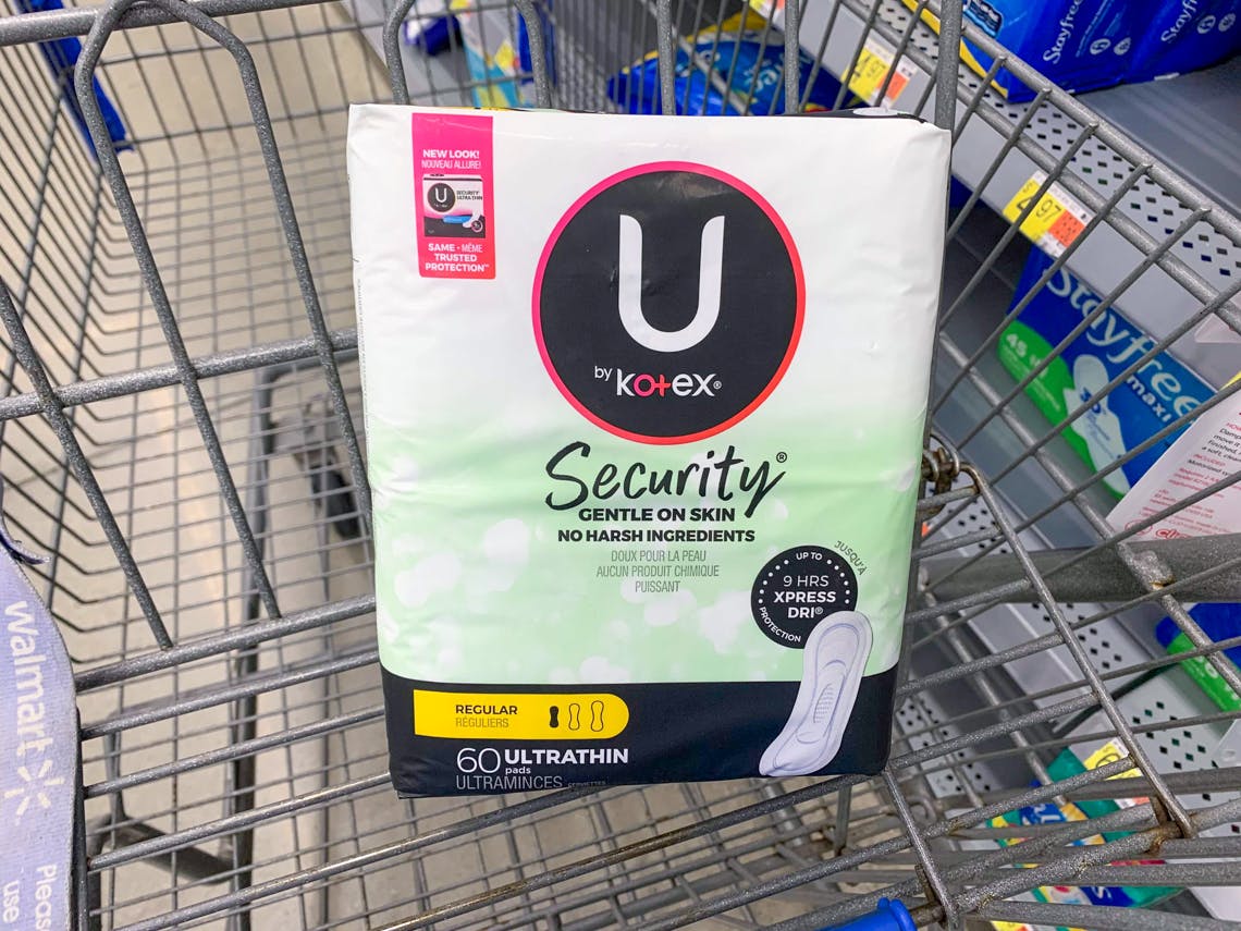 U By Kotex Security Pads Better Than Free At Walmart The Krazy Coupon Lady
