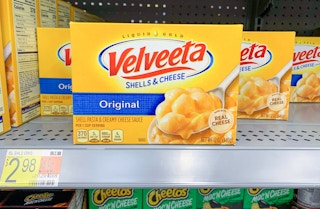 velveeta shells & cheese boxed dinners on walmart shelf