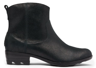 zulily Women's Sorel Black Lolla II Leather Bootie stock image 2021