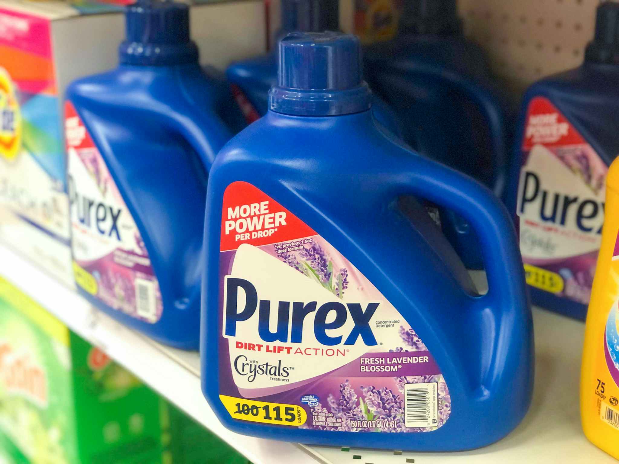 purex liquid laundry detergent on a target shelf
