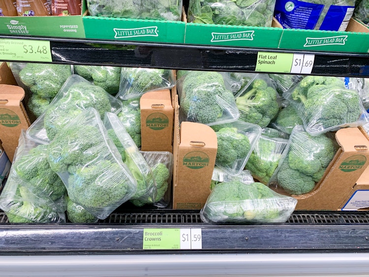 Broccoli crowns at Aldi