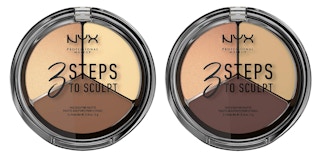 Two NYX contour palettes in the shades light and medium.