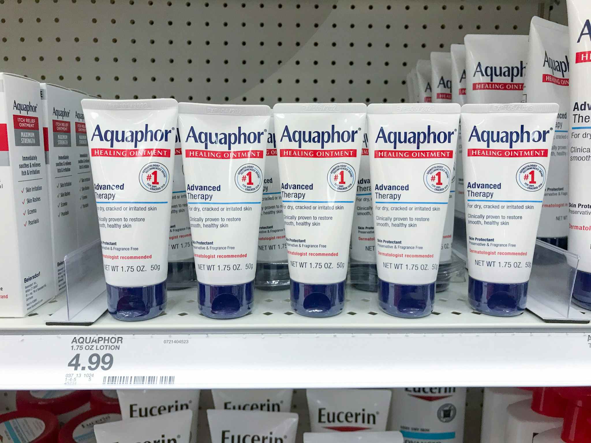 aquaphor healing ointment on a target shelf