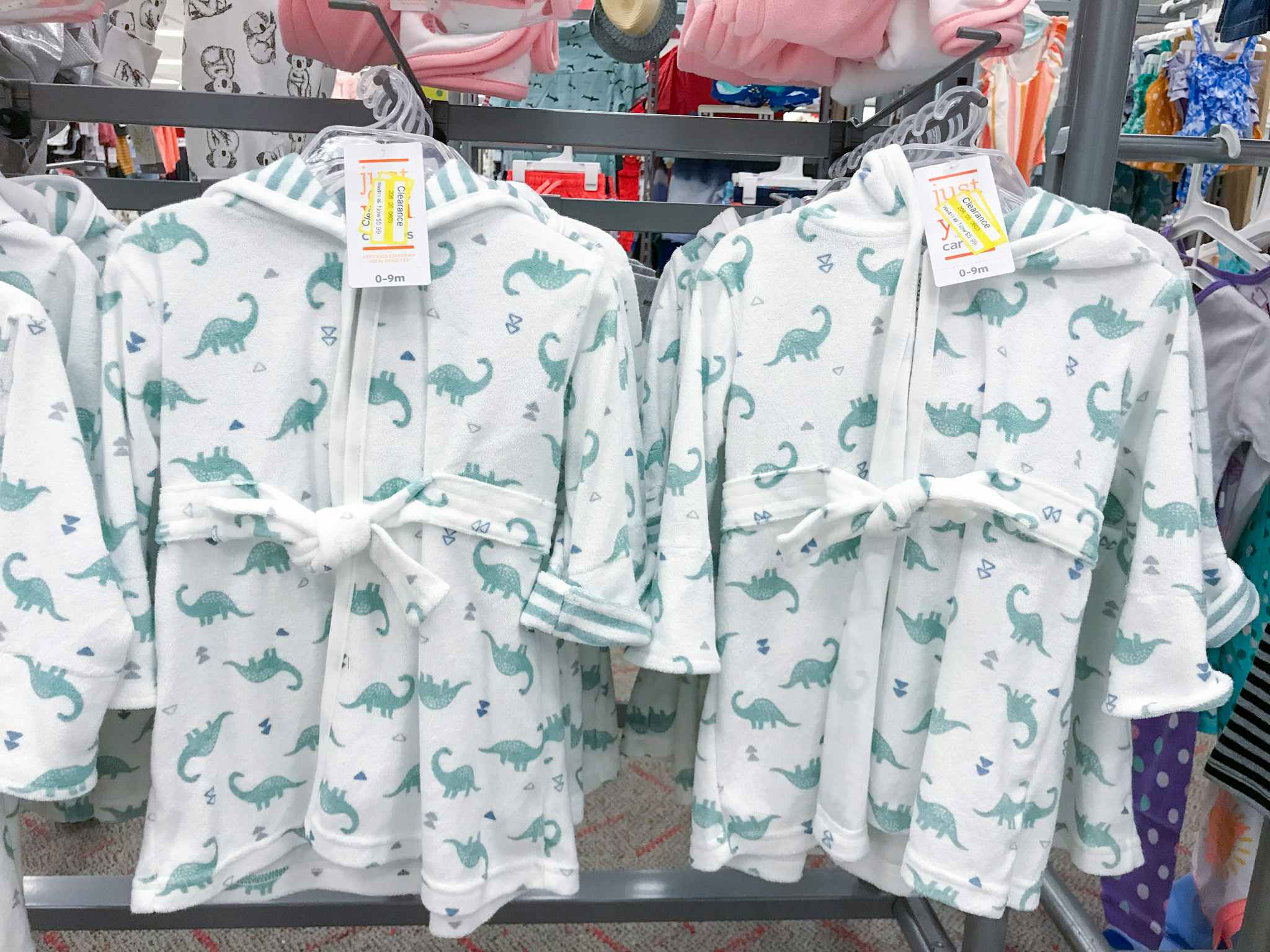 carter's dino bath robe clearance at target