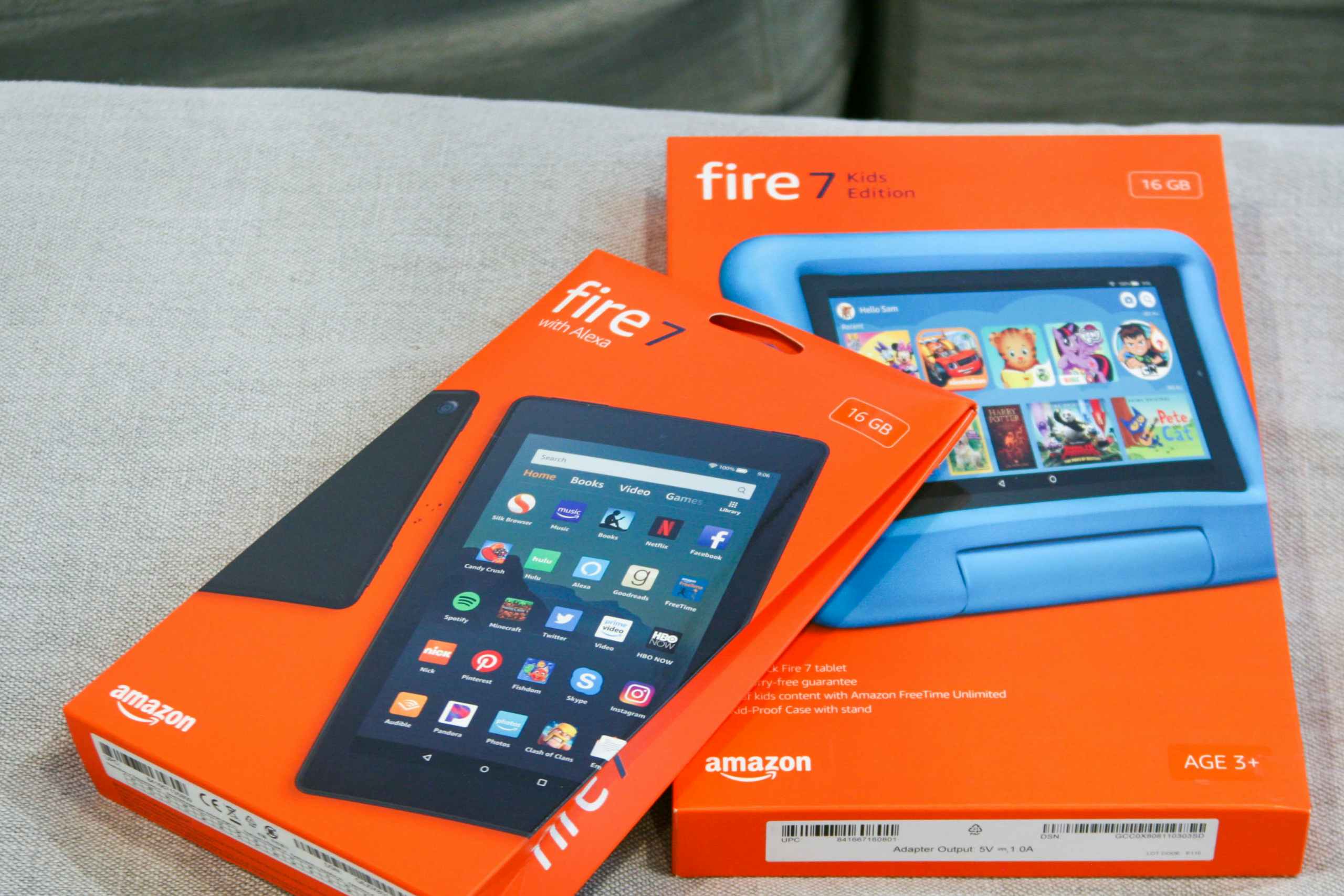 fire 7 tablet and kids tablet