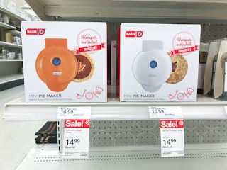 dash mini pie makers on a target shelf