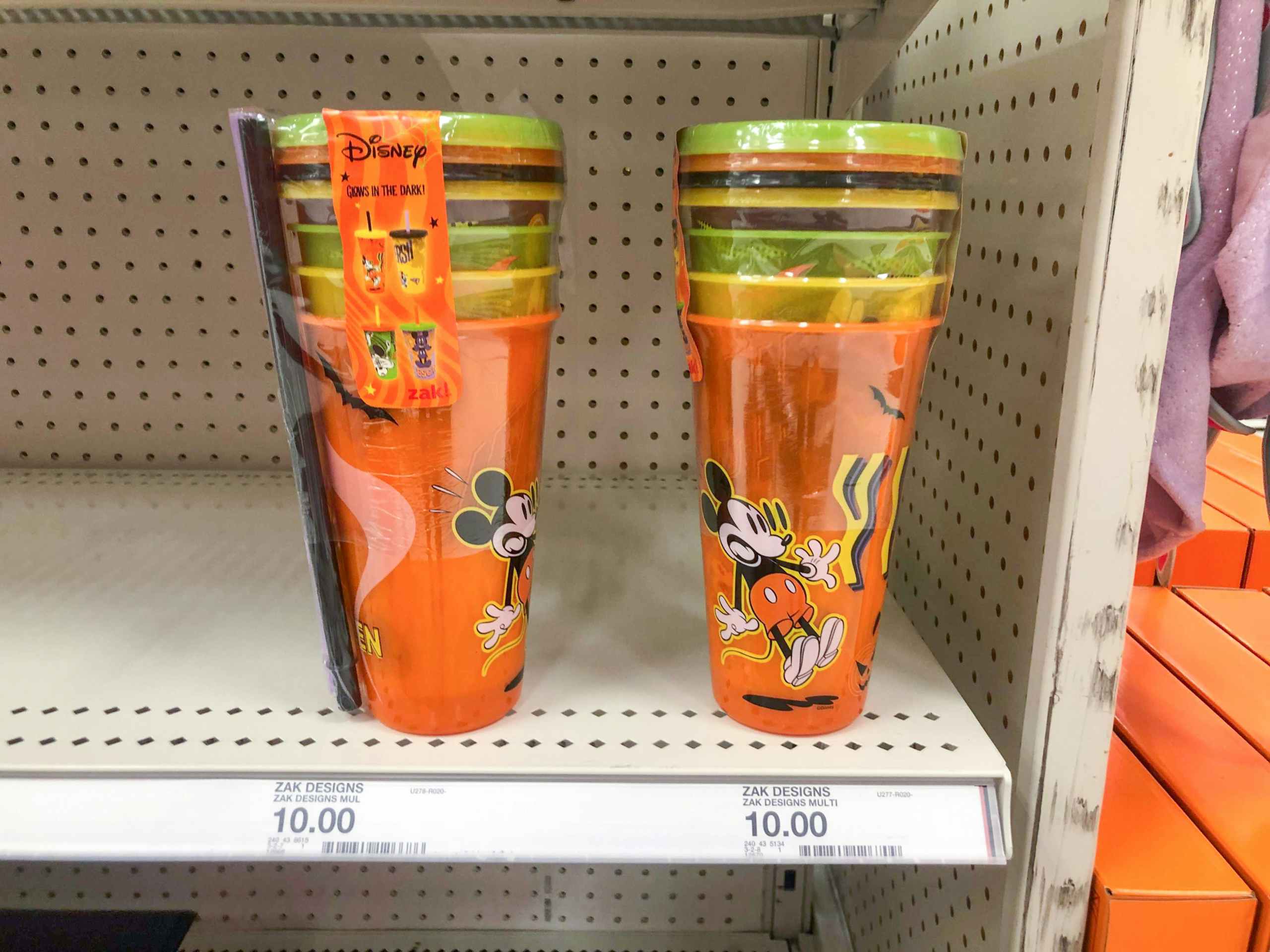 two packages of stacking cups on Target shelf
