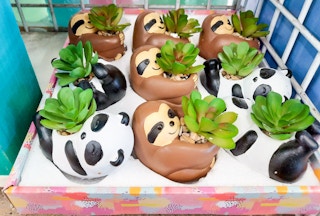 dollar-tree-animal-planters-with-artificial-succulents