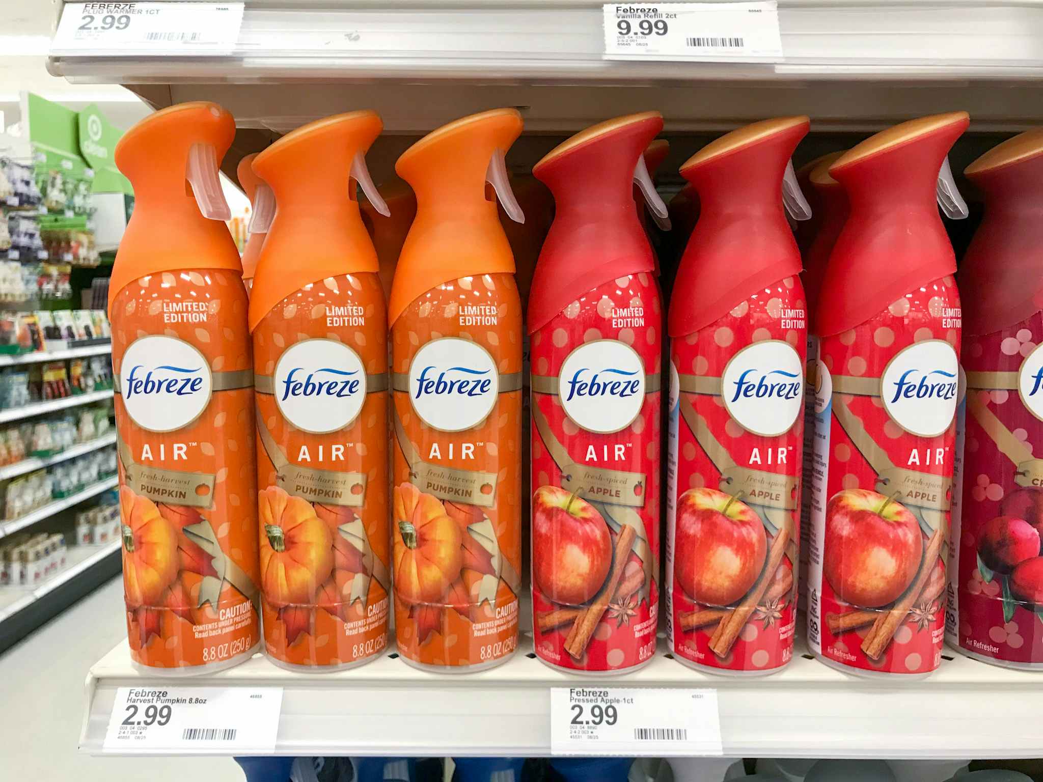 febreze air freshener spray on a target shelf